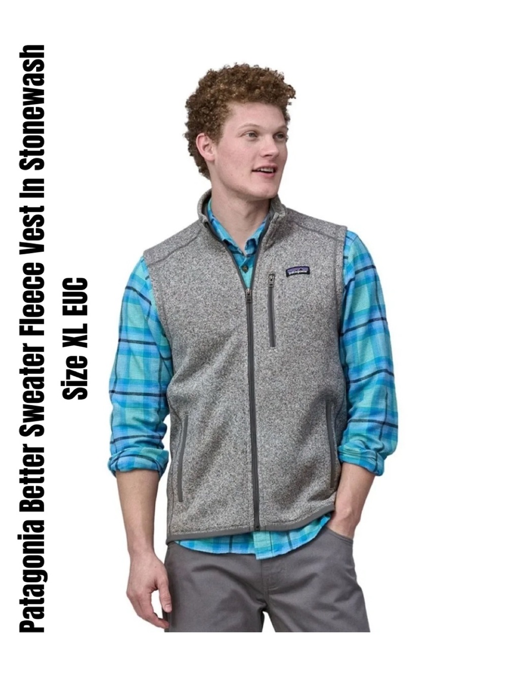 Patagonia Better Sweater Fleece Vest In Stonewash Size XL EUC